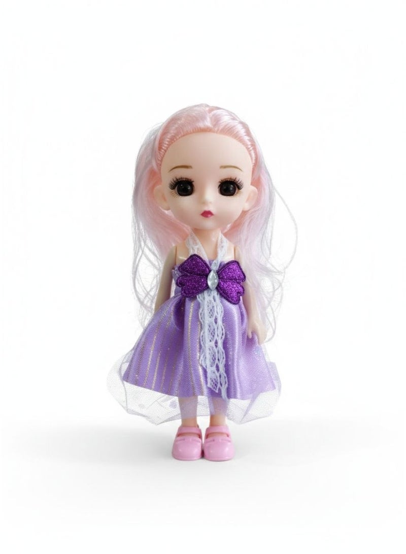 6 pieces - A doll toy for big and small girls in various shapes with a beautiful dress - Multiple shapes and long hair in very beautiful colors - A doll toy with many details - A very beautiful decorative doll toy - It can be a decoration in the home and office (multiple shapes and colors) - Image 3